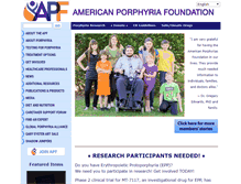Tablet Screenshot of porphyriafoundation.com